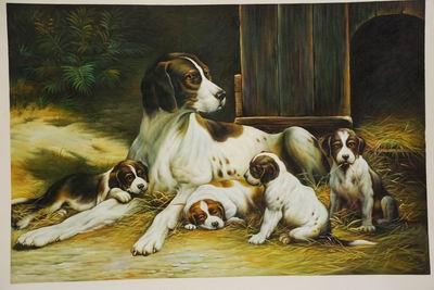unknow artist Dogs 035 oil painting image